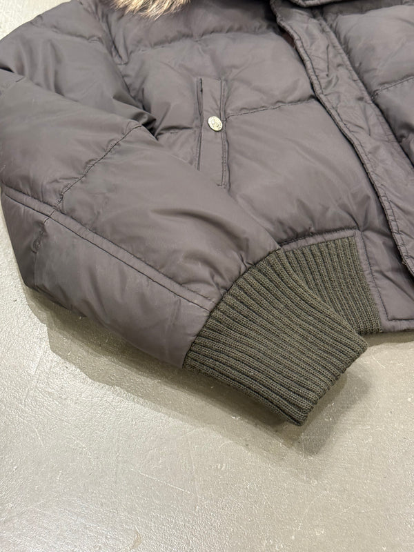 2000s Dsquared2 cropped puffer jacket with real murmanski fur