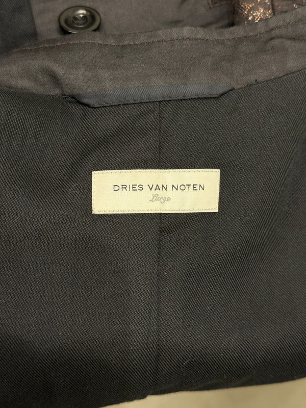 2000s Dries Van Noten cropped jacquard jacket