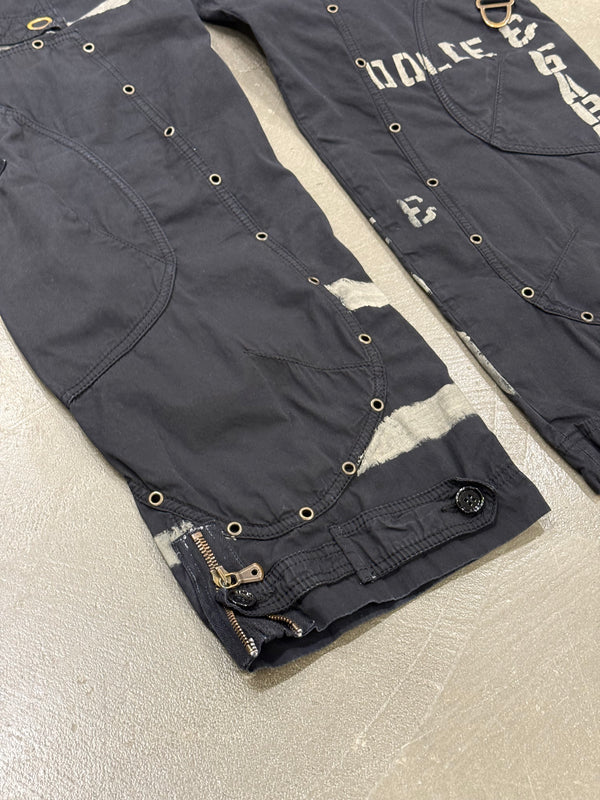 2004 Dolce & Gabbana runway bondage parachute cargo pants