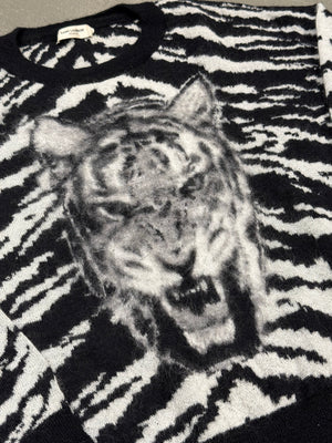 2015 Saint Laurent Paris by Hedi Slimane tiger stripe knit