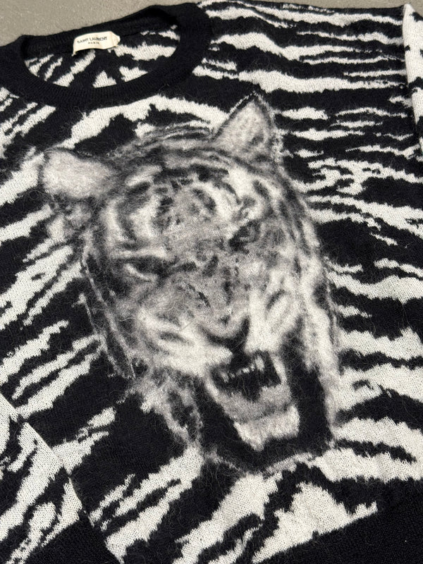 2015 Saint Laurent Paris by Hedi Slimane tiger stripe knit
