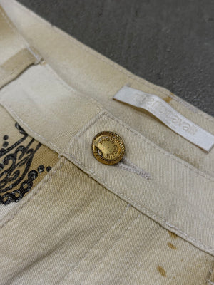 2003 Roberto Cavalli iconic tattoo jeans