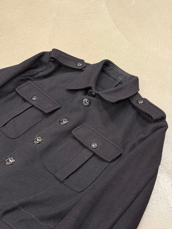 2000s Yves Saint Laurent wool officer military jacket