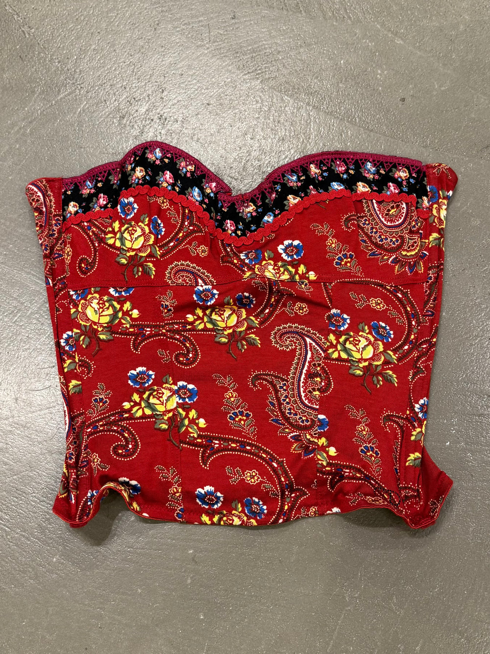 2004 Christian Dior paisley corset top
