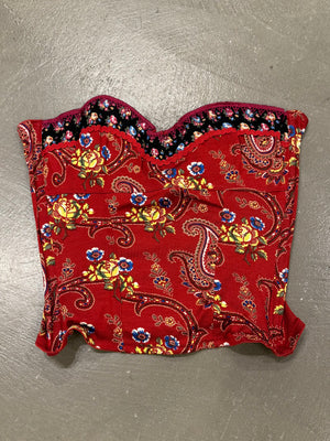 2004 Christian Dior paisley corset top