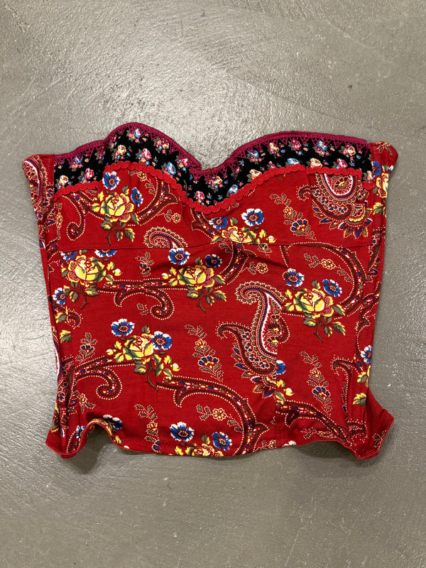2004 Christian Dior paisley corset top