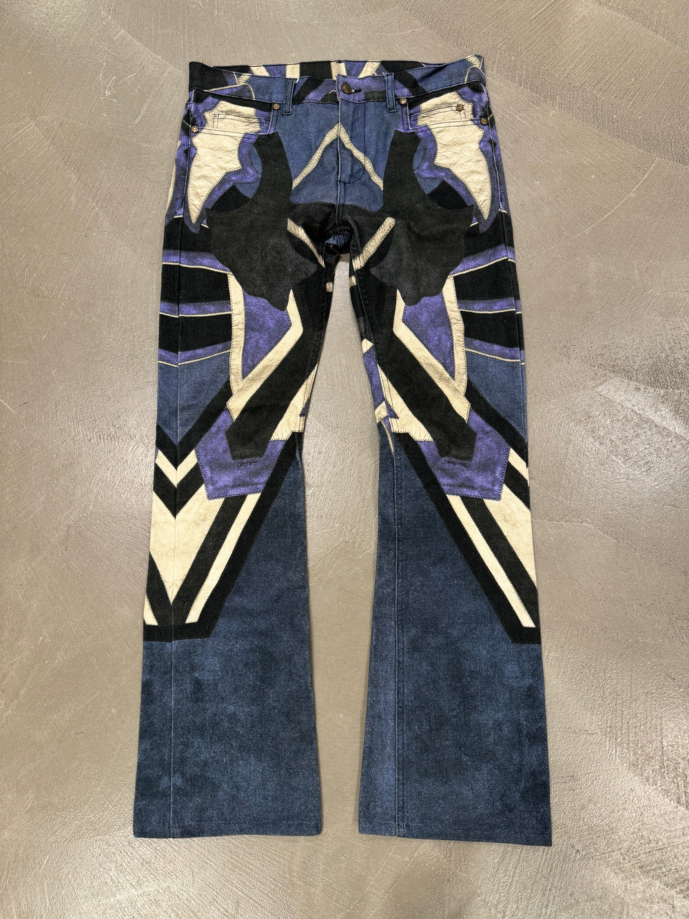 2000s Roberto Cavalli mainline geometrical jeans
