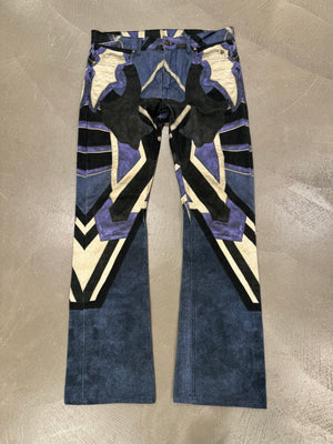 2000s Roberto Cavalli mainline geometrical jeans