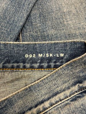 2015 Saint Laurent by Hedi Slimane distressed slim denim jeans