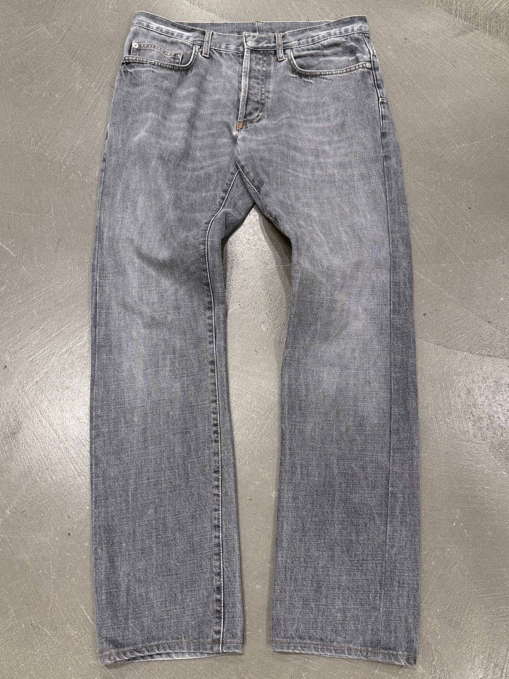 2000s Dior gray washed denim