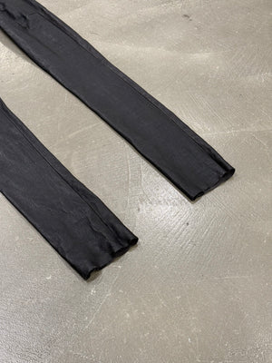 2000s Ann Demeulemeester extra long leather leggings