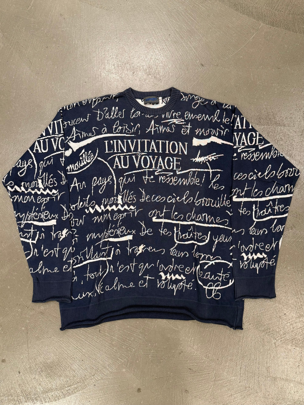 2000s Kenzo Voyage print crewneck