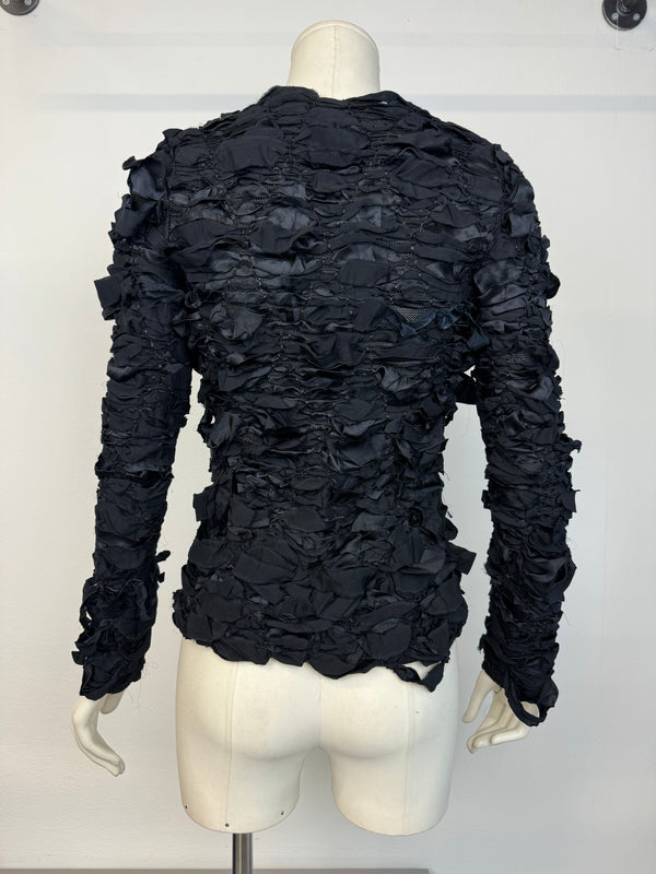 F/W 2001 Yves Saint Laurent by Tom Ford Runway Ribbon Knit Sweater Top