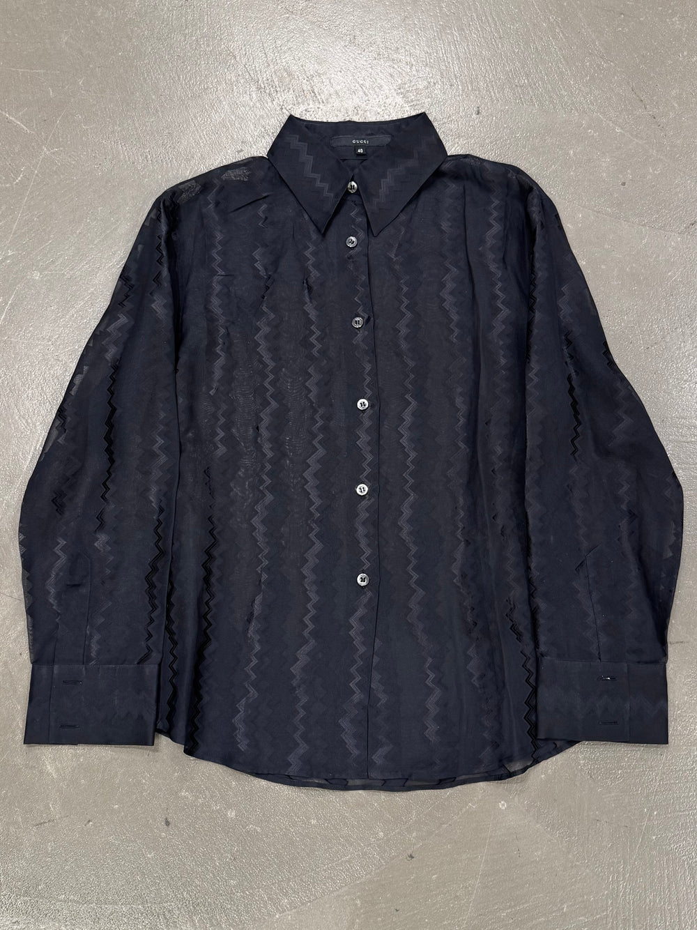 2001 Gucci by Tom Ford silk stripe shirt
