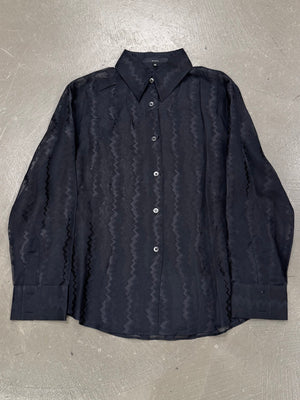 2001 Gucci by Tom Ford silk stripe shirt