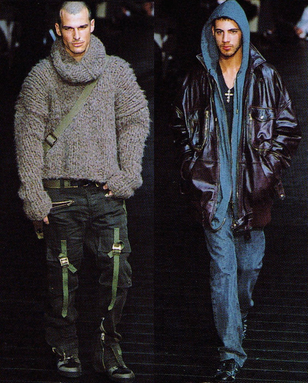 A/W2003 Dolce & Gabbana bondage parachute cargo pants
