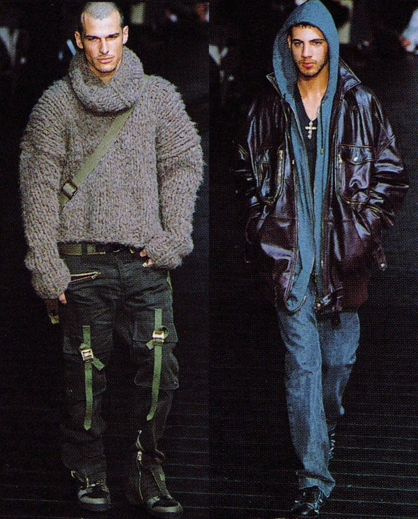 A/W2003 Dolce & Gabbana bondage parachute cargo pants