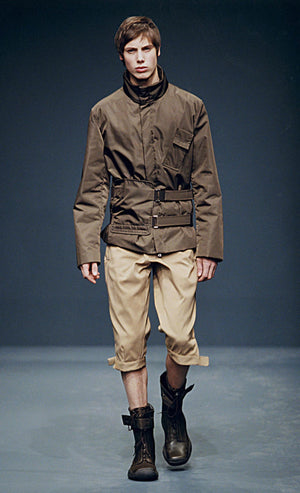 A/W1999 Prada runway technical jacket with integrated harness bag