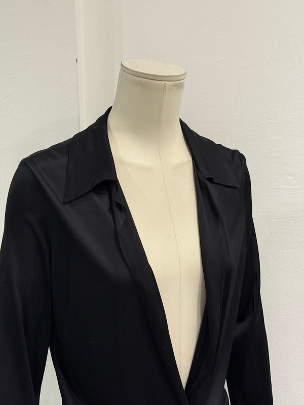 2000s Gucci by Tom Ford long sleeve wrap dress