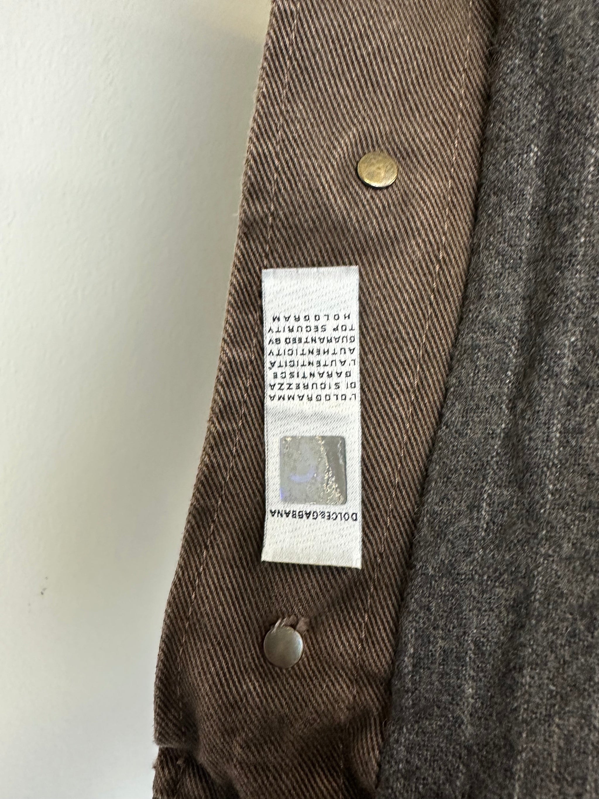 AW2003 Dolce & Gabbana backzip jacket – elevated archives