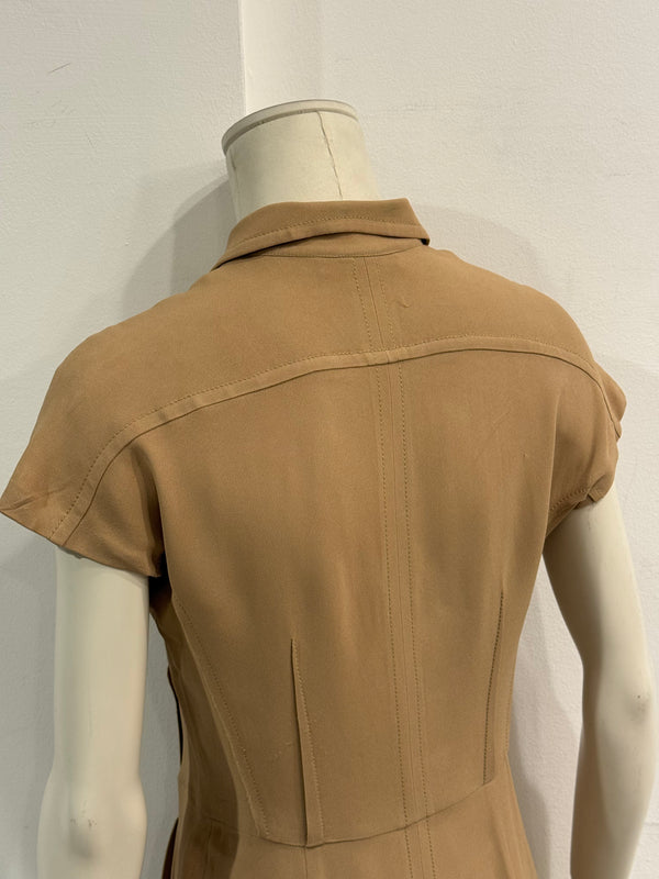 2000s Prada zipper midi dress