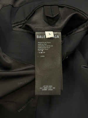 2021 Balenciaga runway oversized multipocket jacket and trousers suit