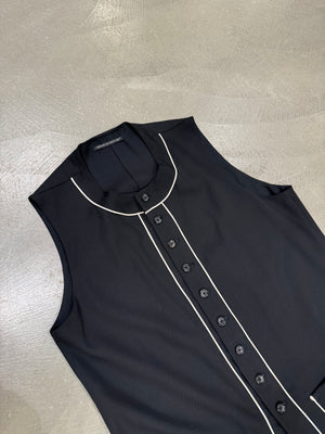 2000s Yohji Yamamoto wool black vest
