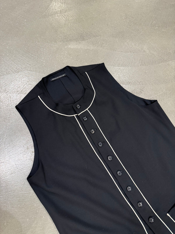 2000s Yohji Yamamoto wool black vest