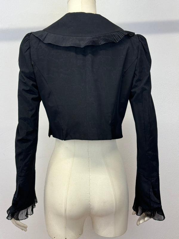 S/S 2007 Alexander McQueen evening jacket with pleated details
