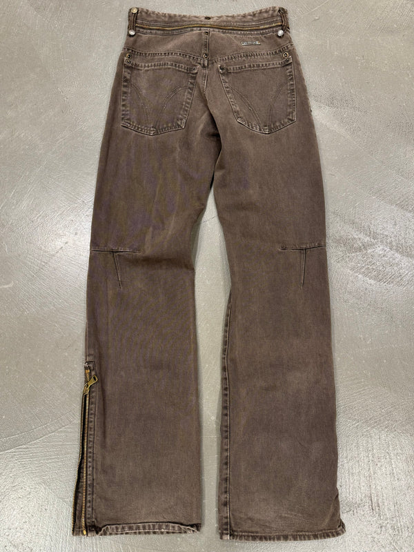 F/W 2003 Dolce & Gabbana All Around Waist Zip Pants