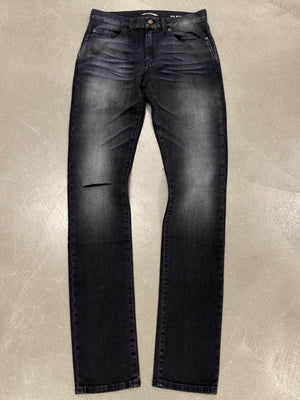 2018 Saint Laurent “D02” faded distressed black pants
