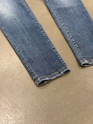 2010s Balmain distressed slim denim jeans