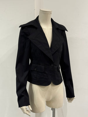 A/W2003 Gucci by Tom Ford structured wide collar tailored jacket