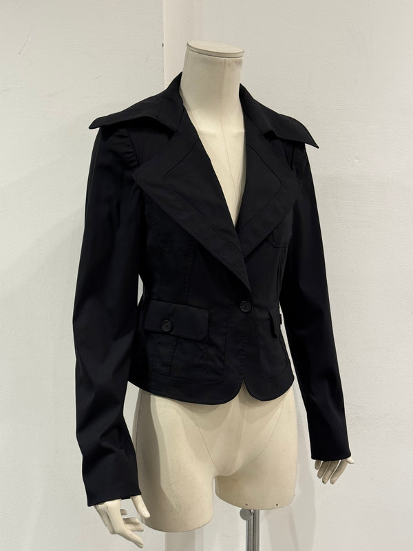 A/W2003 Gucci by Tom Ford structured wide collar tailored jacket