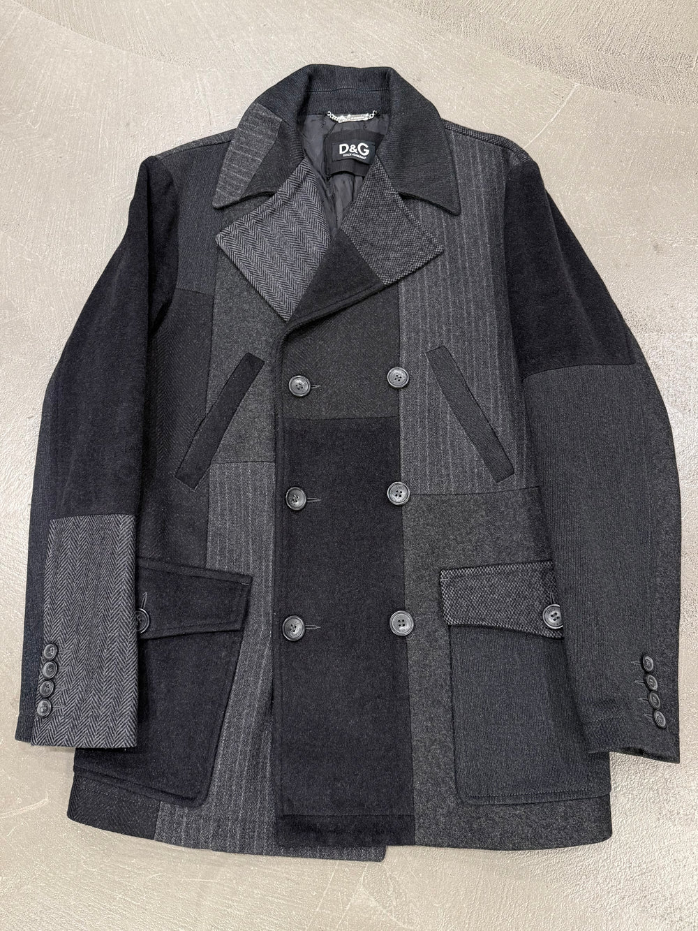 2000s Dolce & Gabbana heavy wool coat