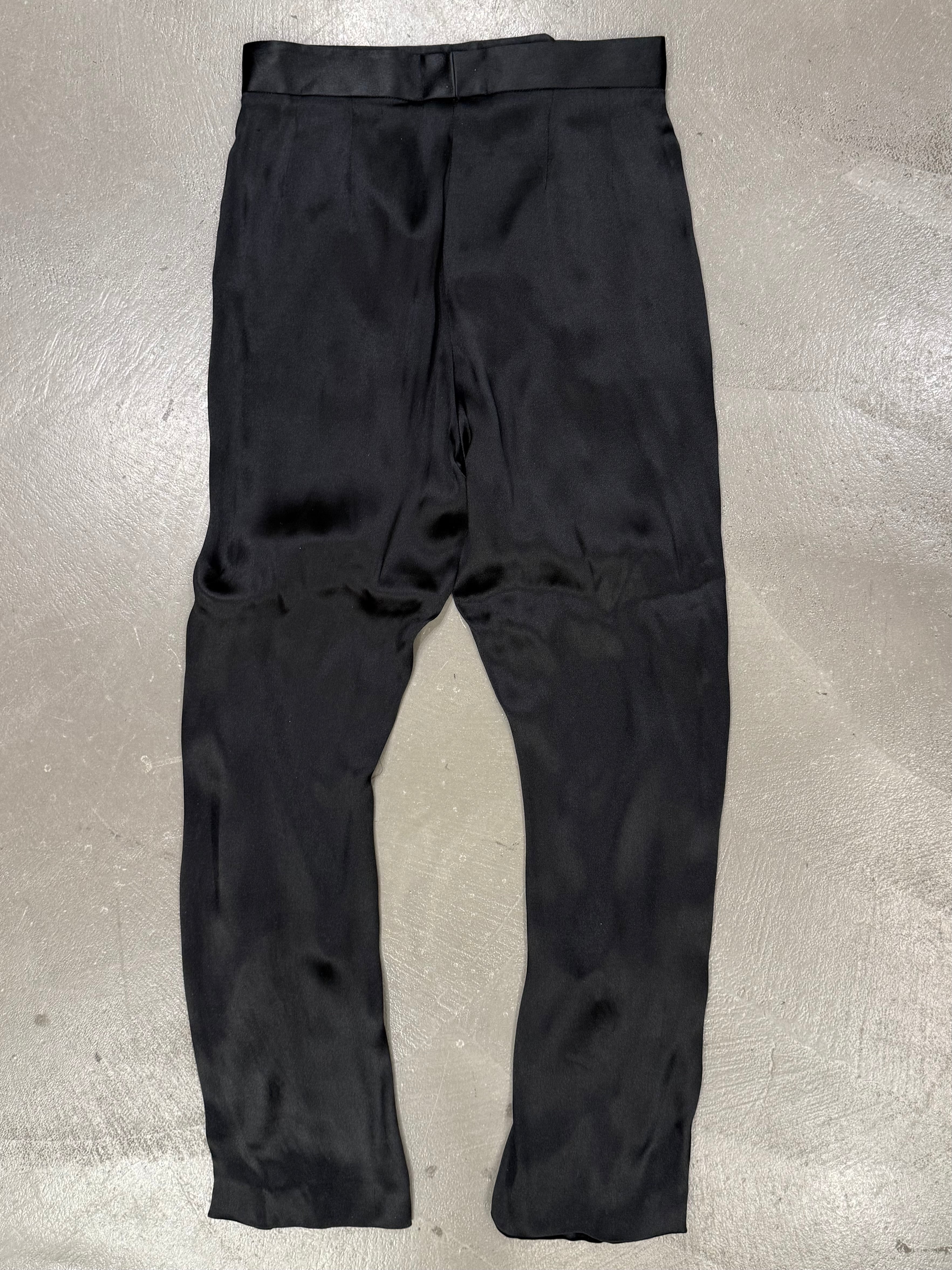 【Archive】00s GIORGIO ARMANI Slacks 2000s Giorgio Armani full zip silk pants