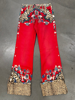 2000s Roberto Cavalli floral printed shorts