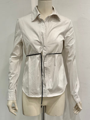 2000s Gucci by Tom Ford leather cord shirt