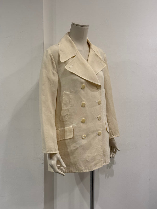 1996 Gucci by Tom Ford caban linen coat