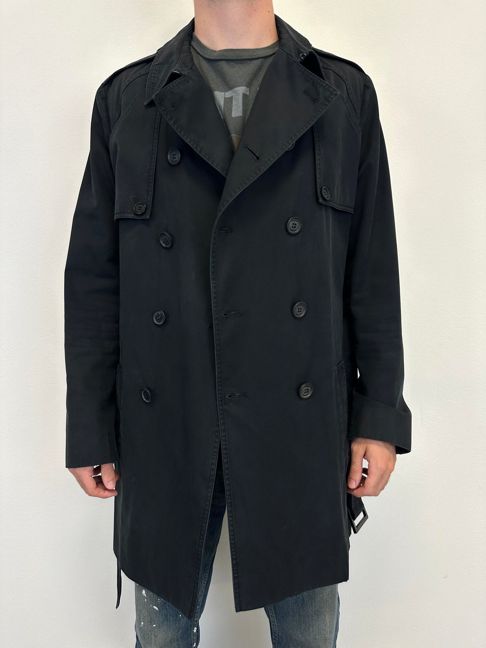 SS09 Dior double breasted trench coat