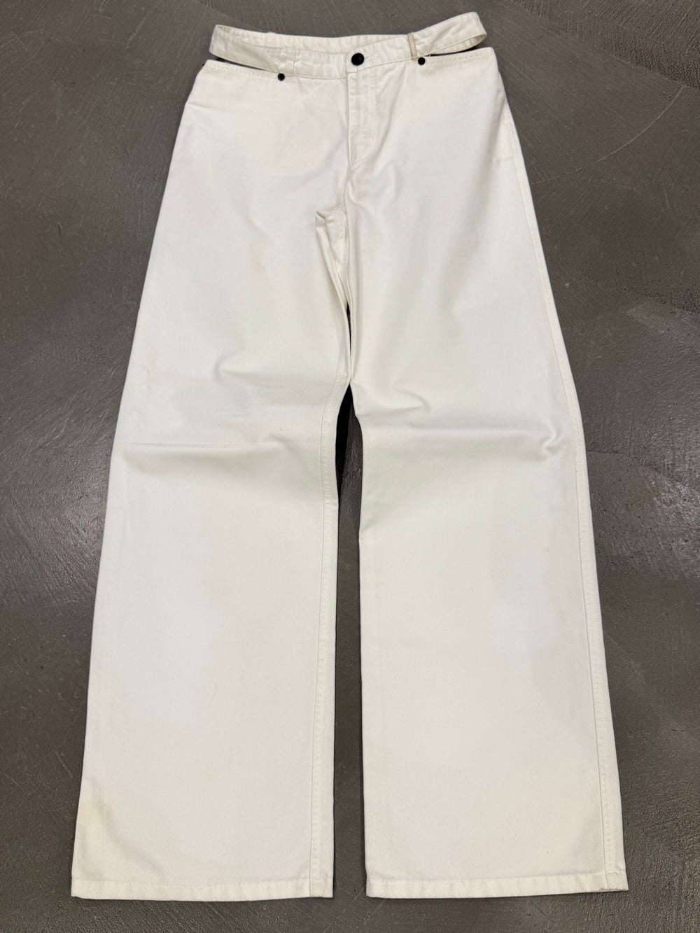 2001 Gucci by Tom Ford cut-out waist denim