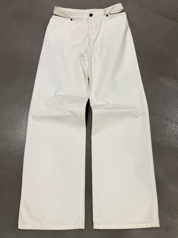 2001 Gucci by Tom Ford cut-out waist denim