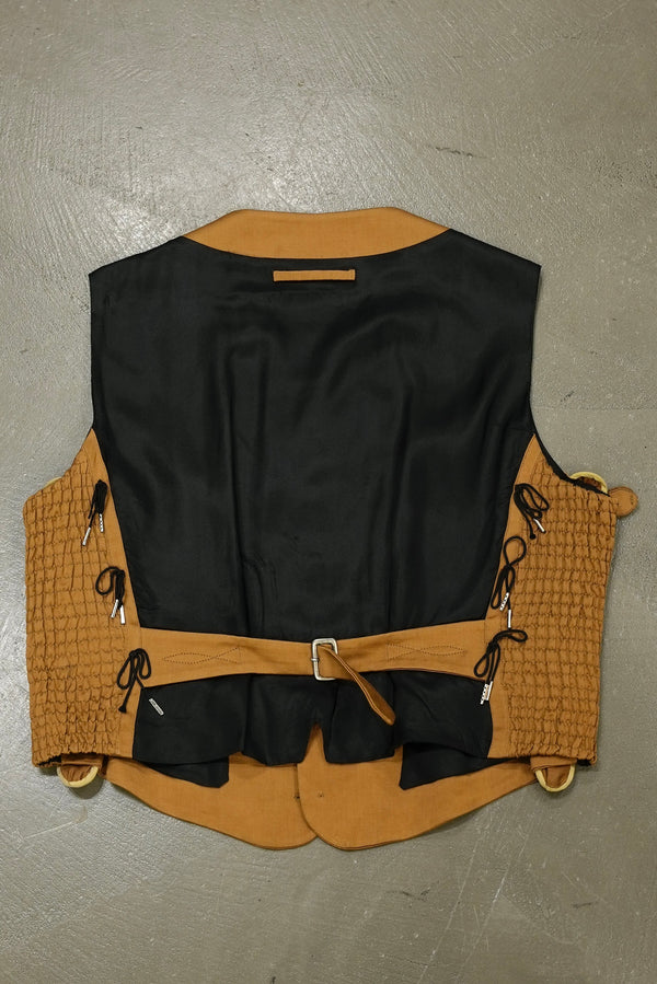 1990s Jean Paul Gaultier zipper blazer vest