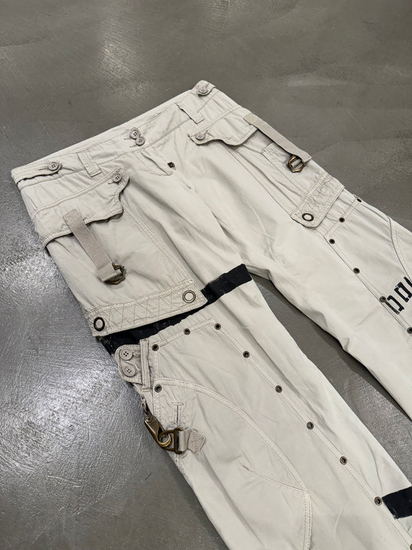 S/S2004 Dolce & Gabbana printed bondage cargo pants