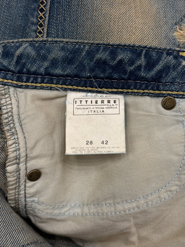 2000s Cavalli distressed faded jeans