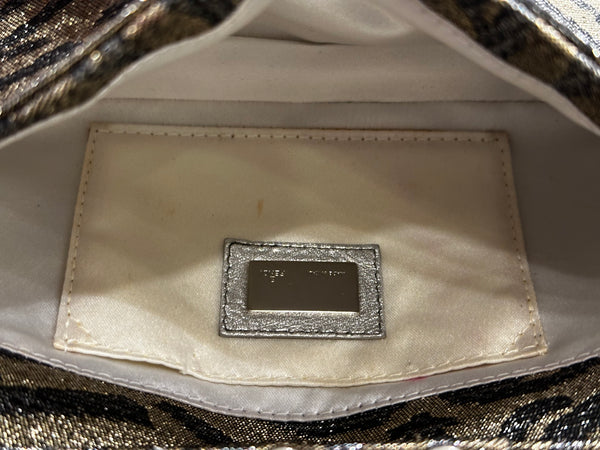 2000s Fendi mini Baguette bag with Shimmering Finish