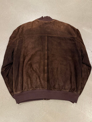 1990s Loro Piana suede bomber jacket