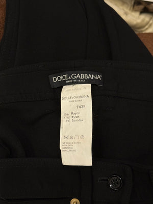 2001 Dolce & Gabbana extra long iconic buckle cowboy pants