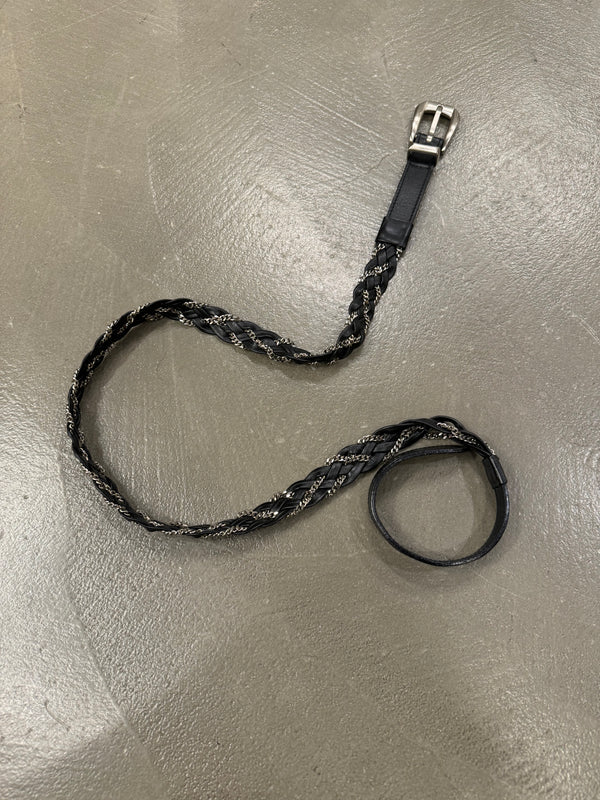 1990s Gianni Versace intersected metal chain belt