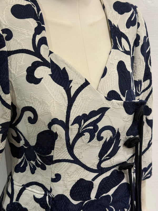 1980s Christian Dior boutique floral embroidery jacket